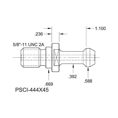 Tj Davies Co Coolant Through Retention Knob PSCI-444X45
